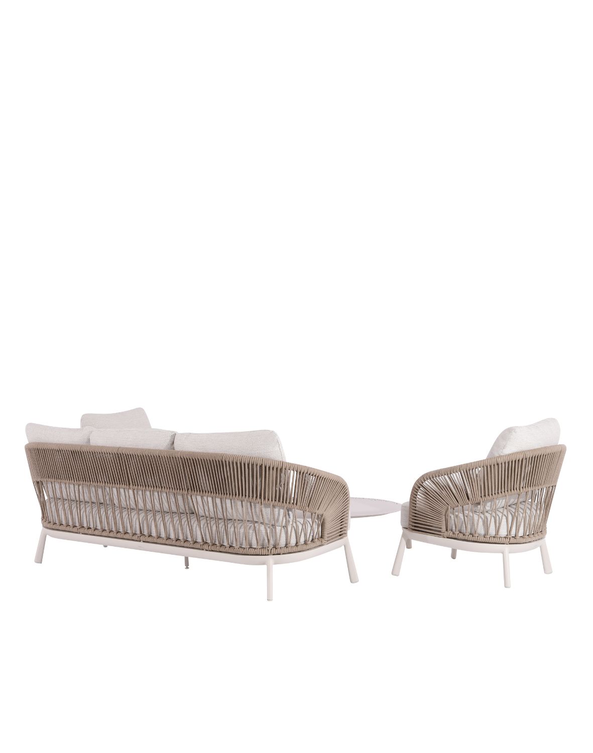 zestaw ogrodowy adora: 3-osobowa sofa, 2 fotele i 2 stoliki