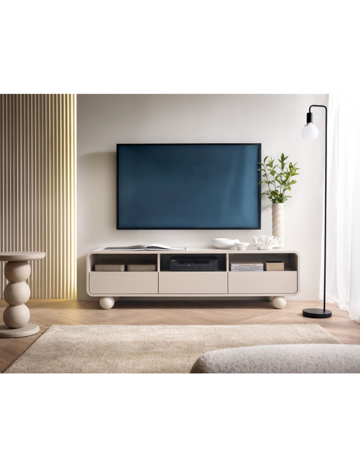 szafka pod telewizor albion rtv160, kaszmirowa