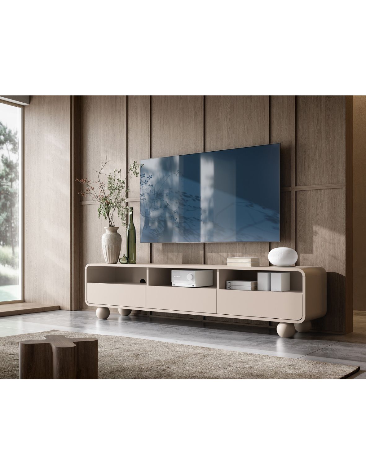 szafka pod telewizor albion rtv180, kaszmirowa