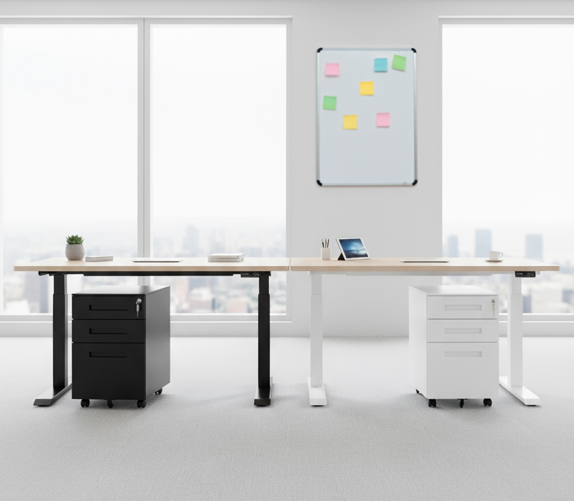 Kontenerek pod biurko biały Alto C