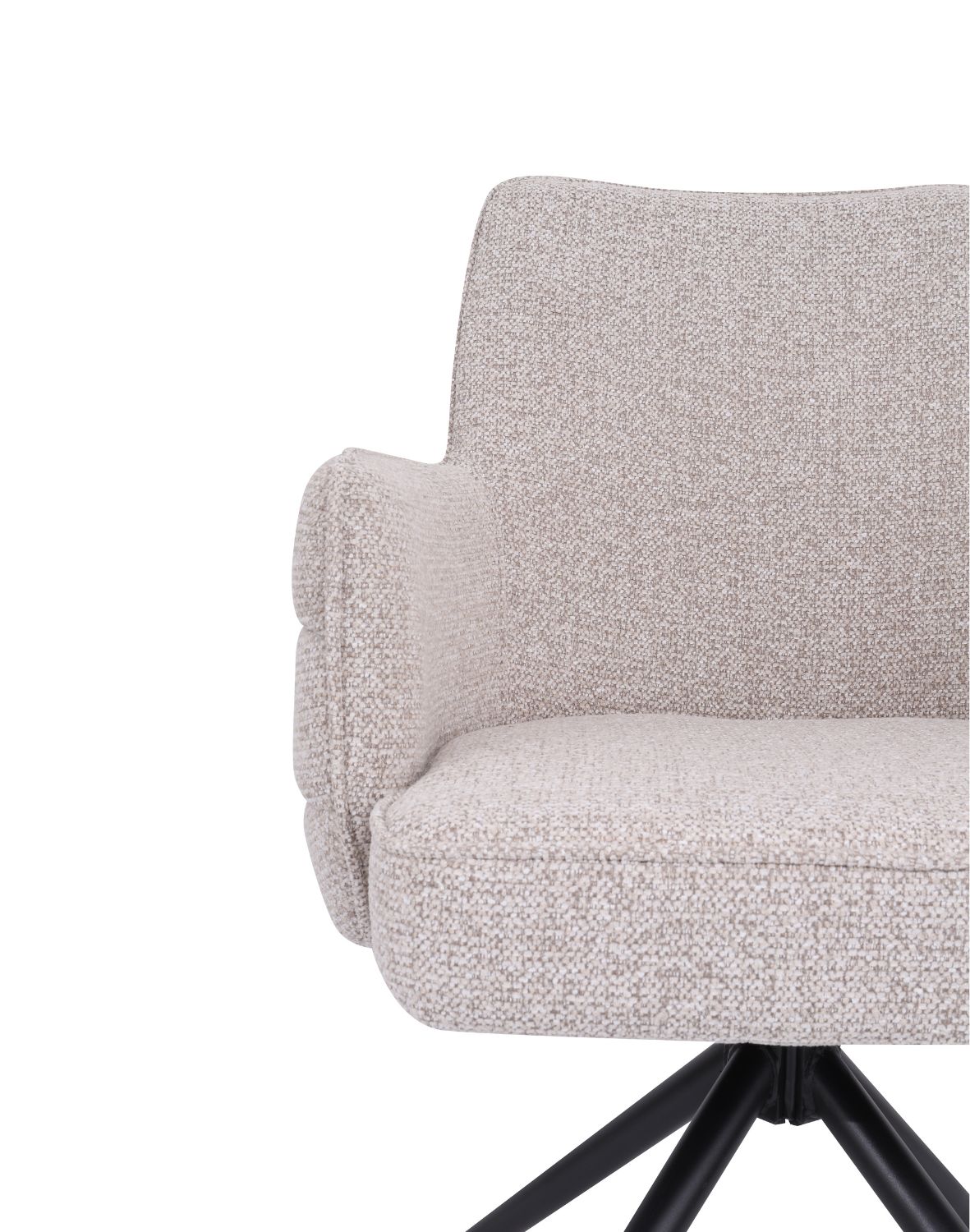 krzesło obrotowe do jadalni apollo, beżowe