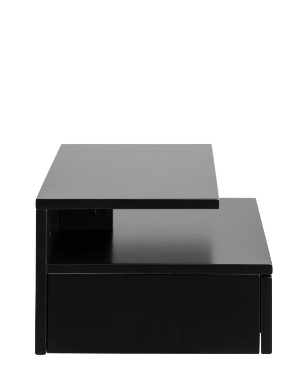 szafka nocna wisząca ashlan, czarna (05882)