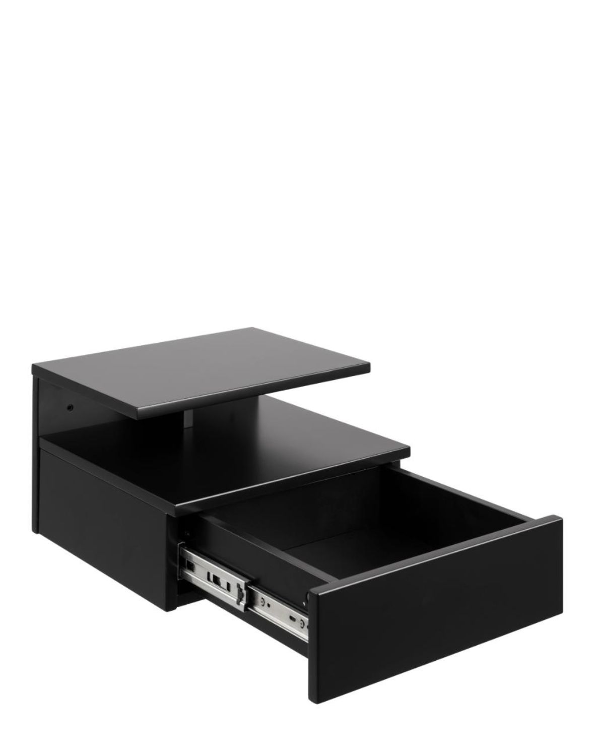 szafka nocna wisząca ashlan, czarna (05882)