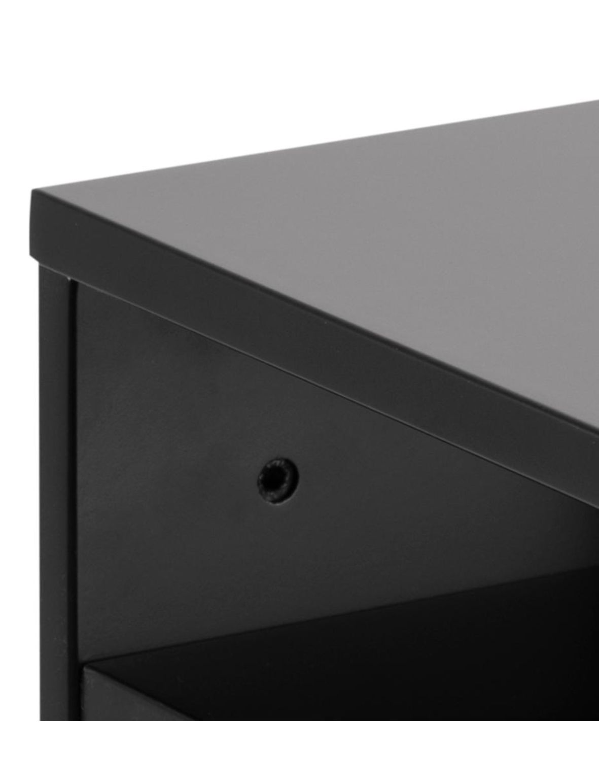 szafka nocna wisząca ashlan, czarna (05882)