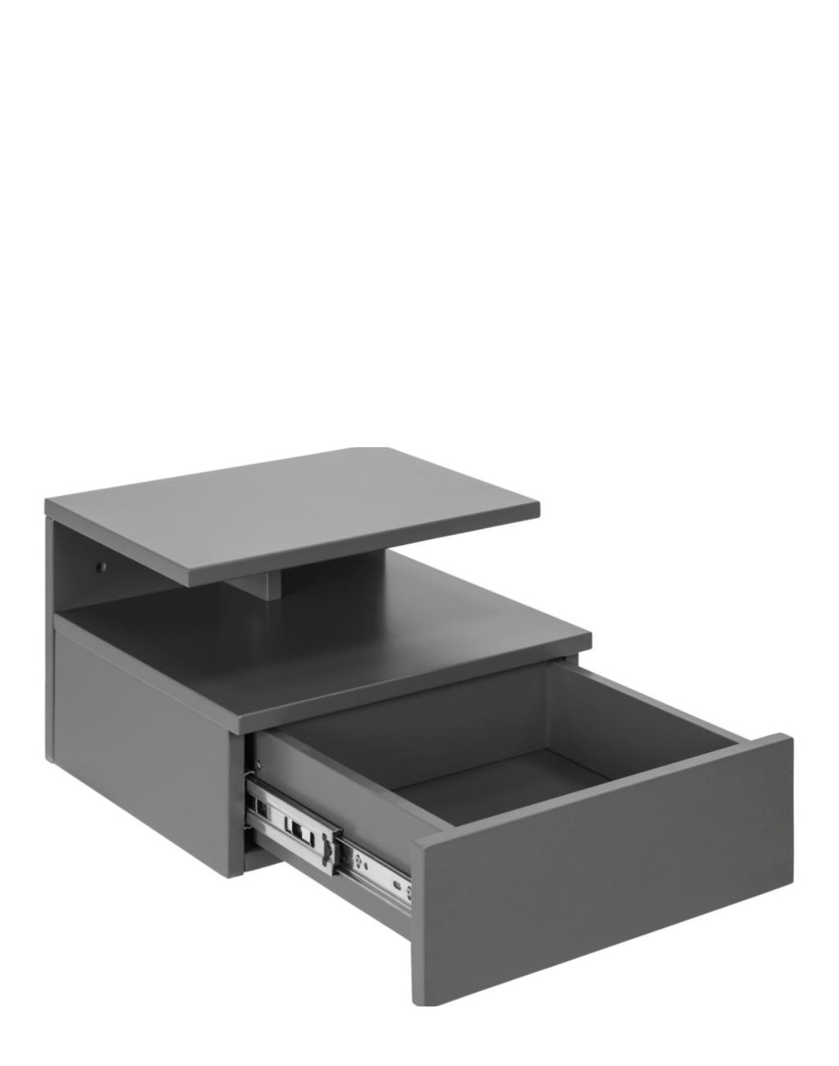 szafka nocna wisząca ashlan, szara (07182)