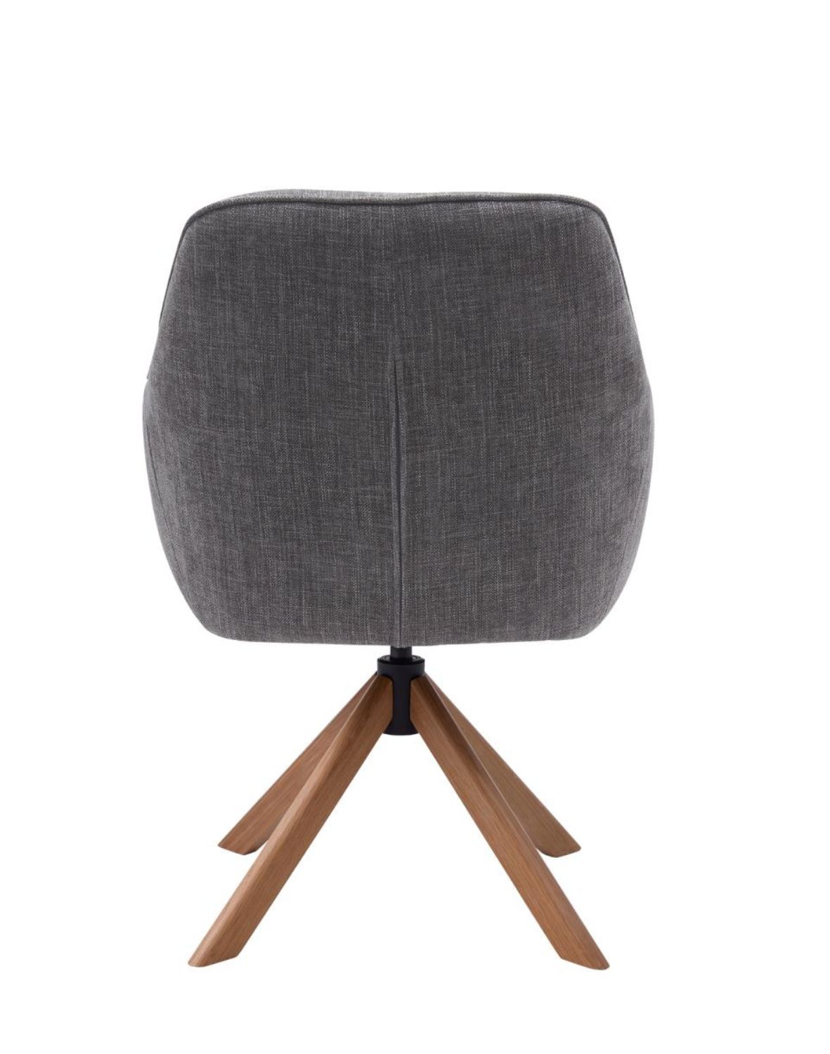 krzesło obrotowe do jadalni avola, szare, drewniane nogi (53250003)