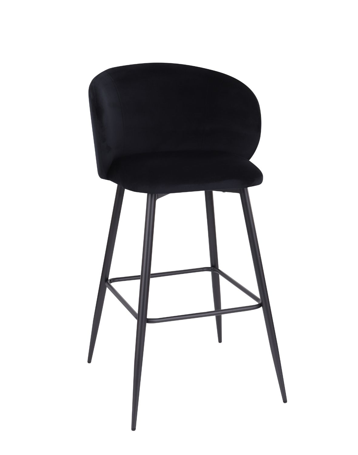 hoker do kuchni ganta black, czarny welwet, glamour