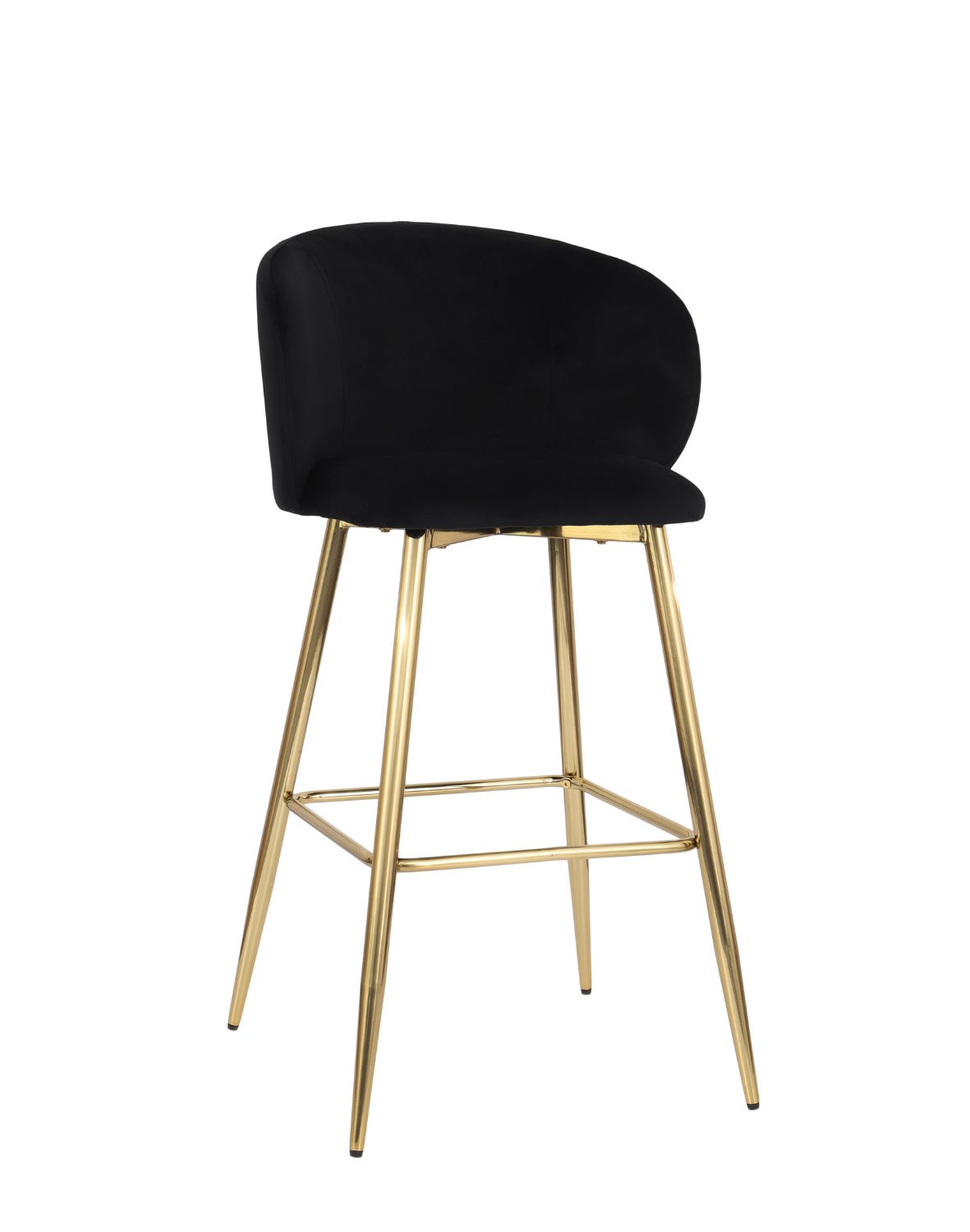 hoker do kuchni ganta gold, czarny welwet, glamour