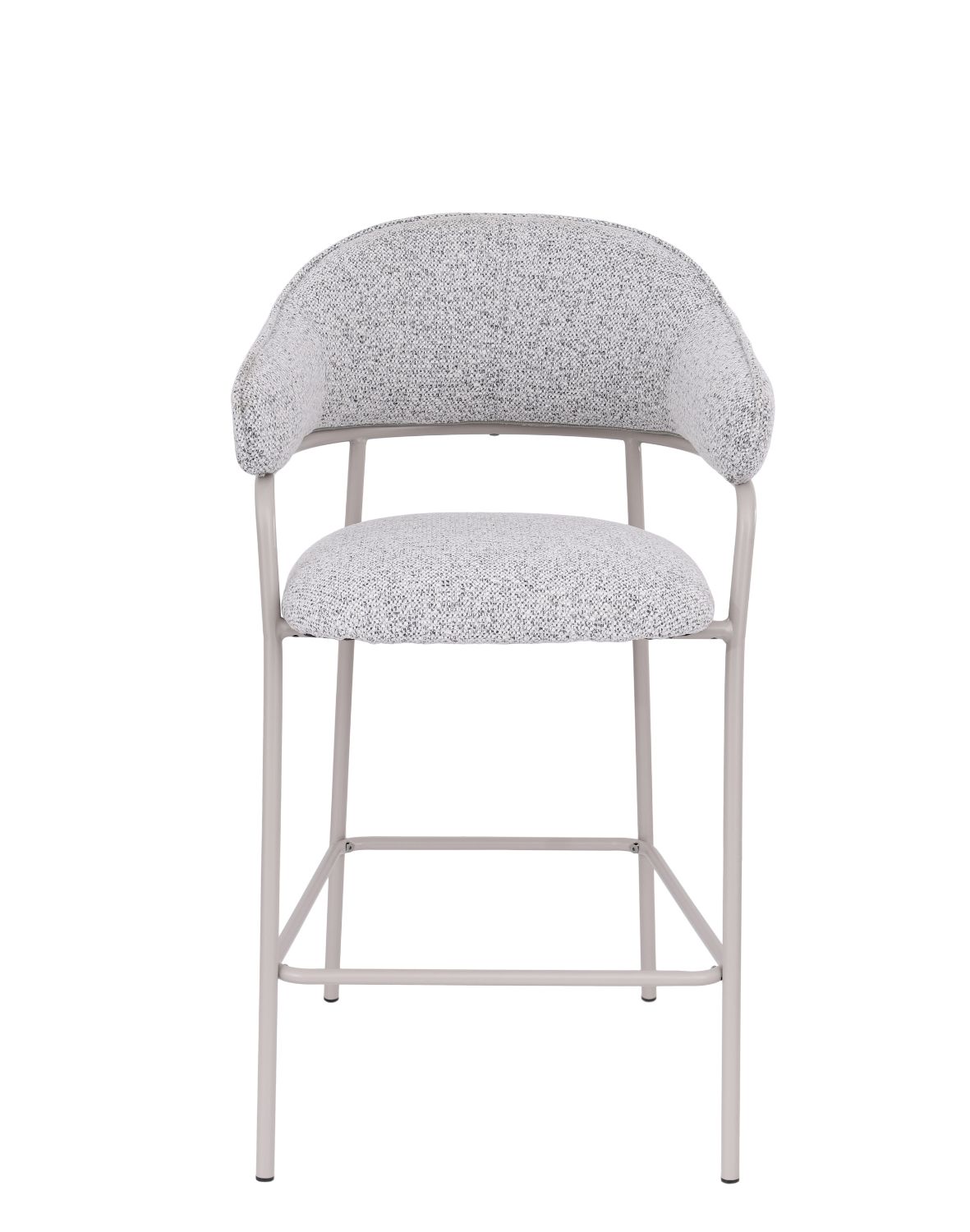 hoker do kuchni z podnóżkiem livia, szary/kaszmir