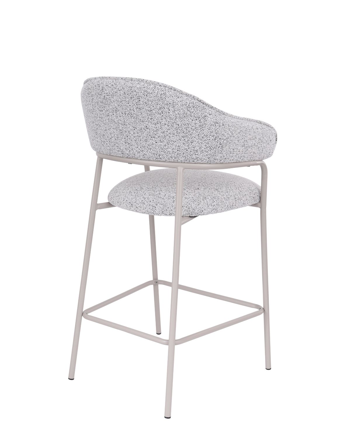 hoker do kuchni z podnóżkiem livia, szary/kaszmir