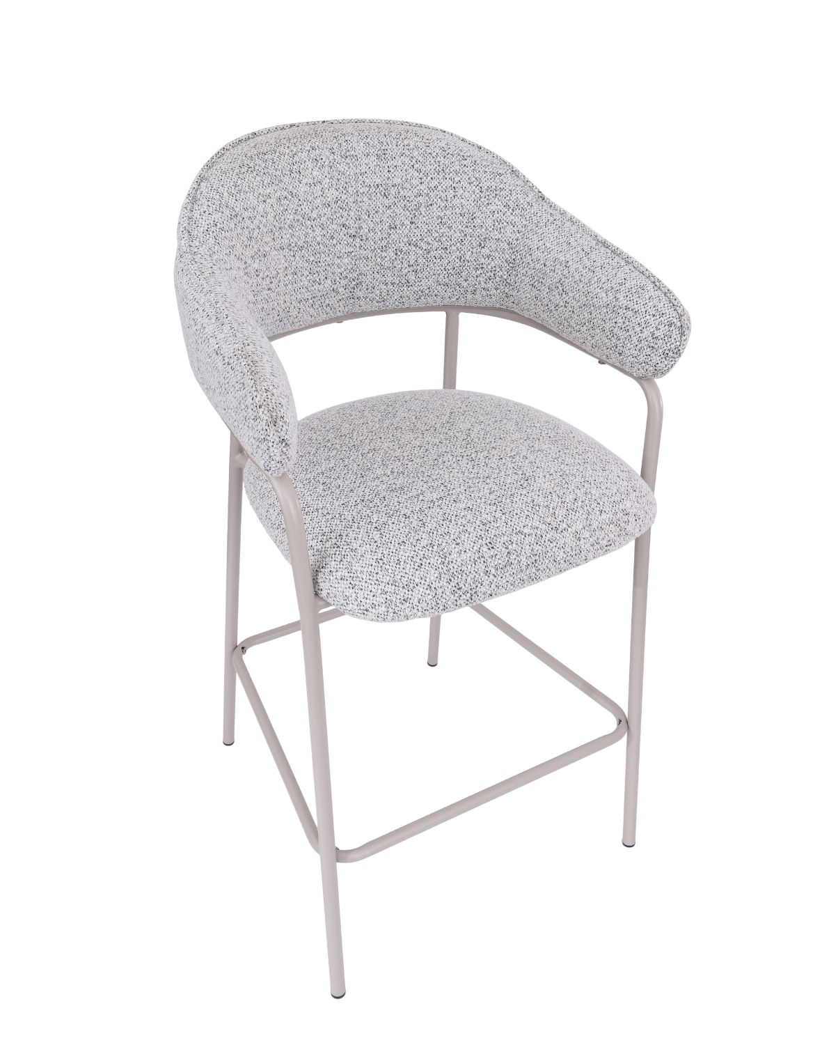 hoker do kuchni z podnóżkiem livia, szary/kaszmir