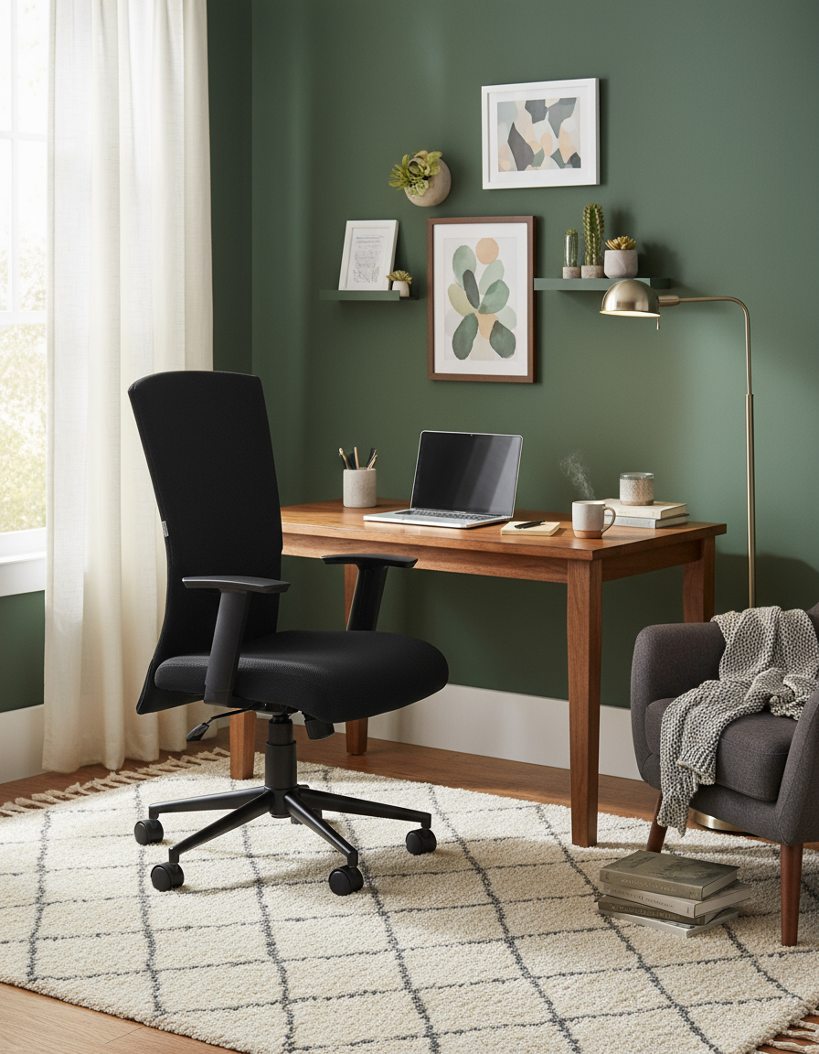 fotel biurowy czarny Basic