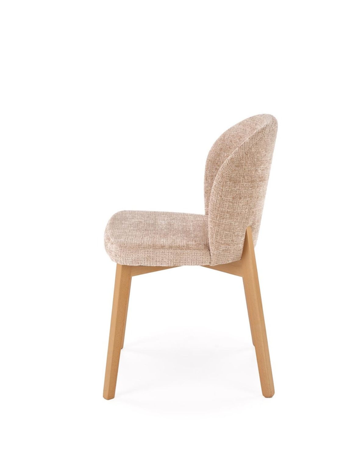 krzesło do jadalni basso, beżowe, drewno bukowe dąb naturalny