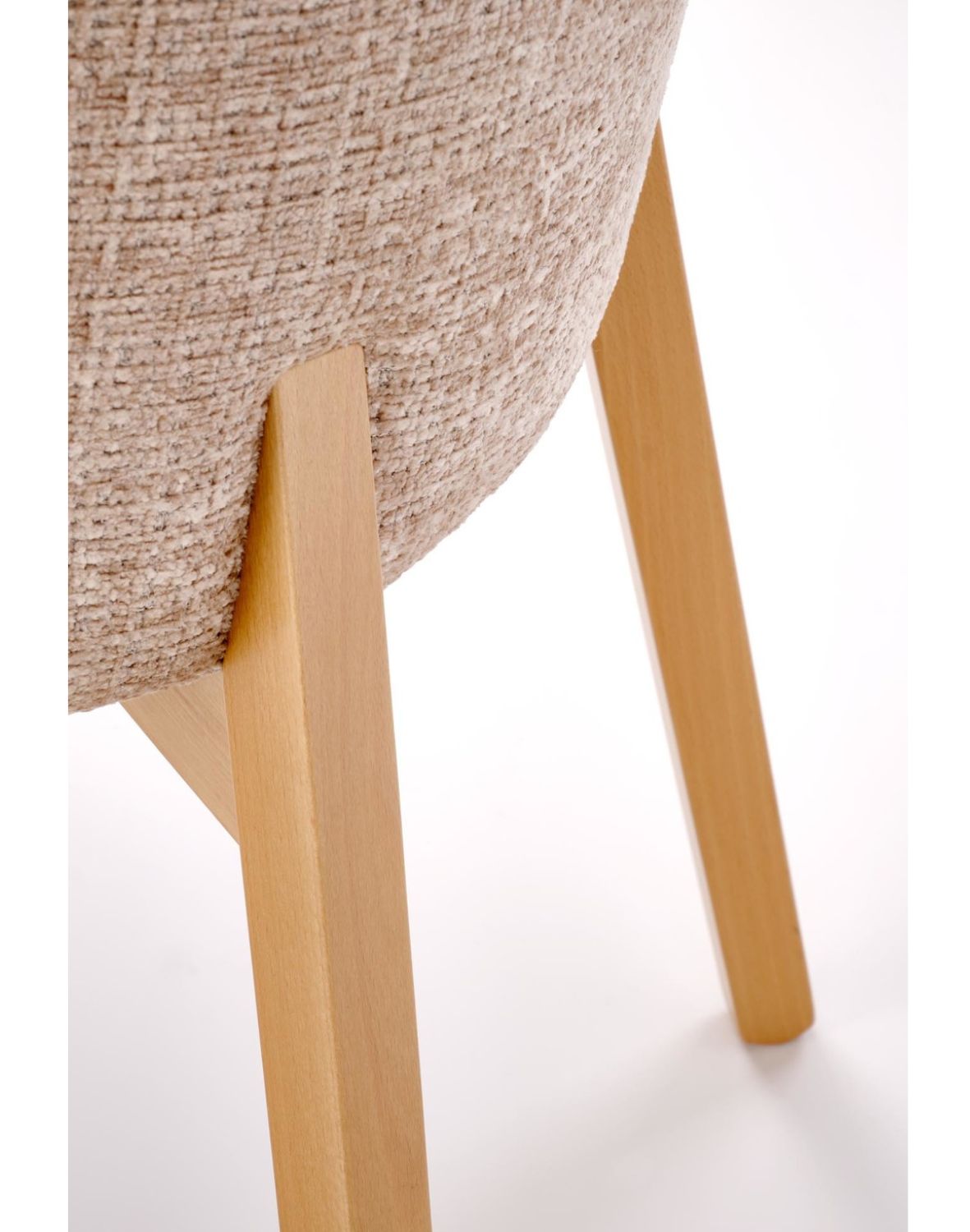 krzesło do jadalni basso, beżowe, drewno bukowe dąb naturalny