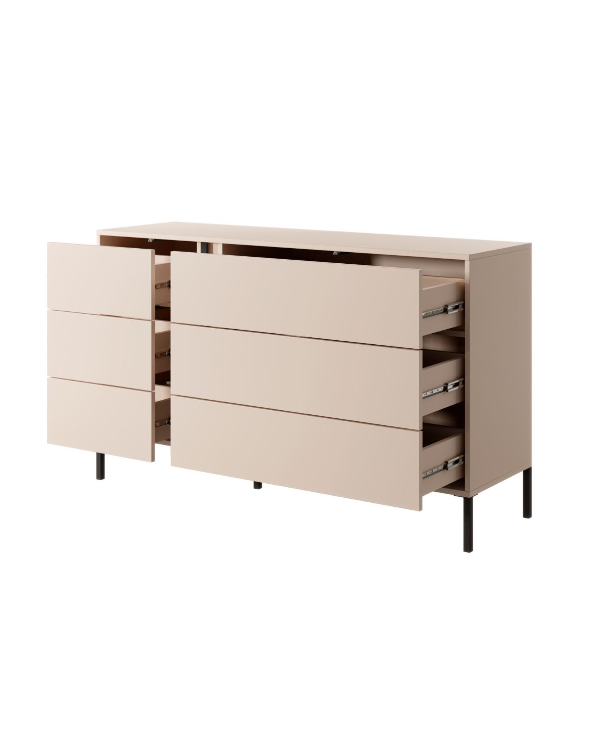 beżowa komoda z oświetleniem dast j