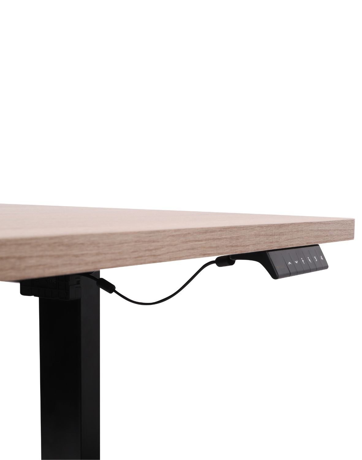 biurko z regulacja wysokosci alto 100 black 140 cm