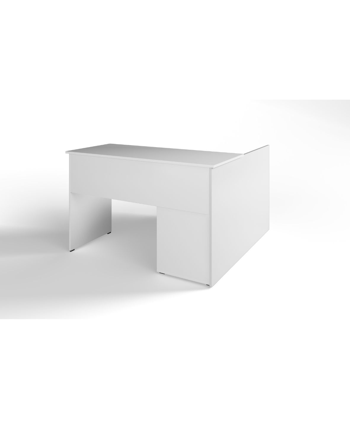 Narożne biurko Tivo 120 cm białe