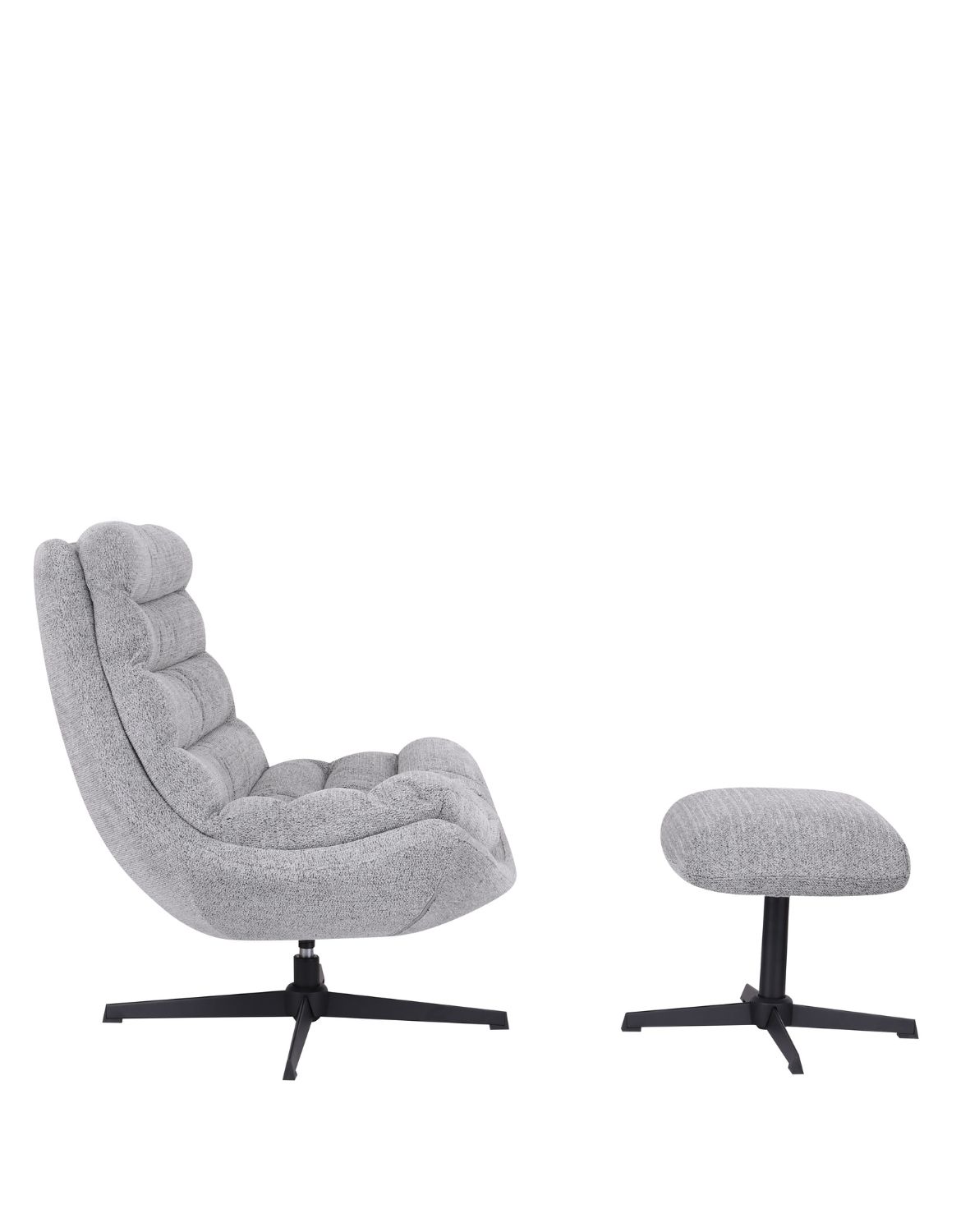 fotel obrotowy calvio, komfort i nowoczesna forma, szary