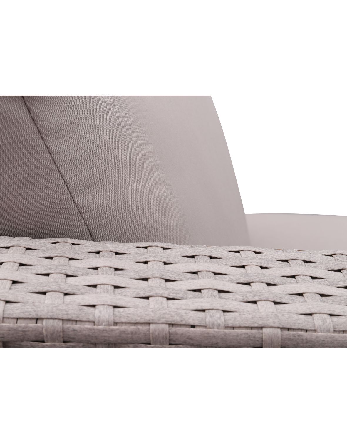 zestaw ogrodowy capri, technorattan, modułowy, brązowo-szary