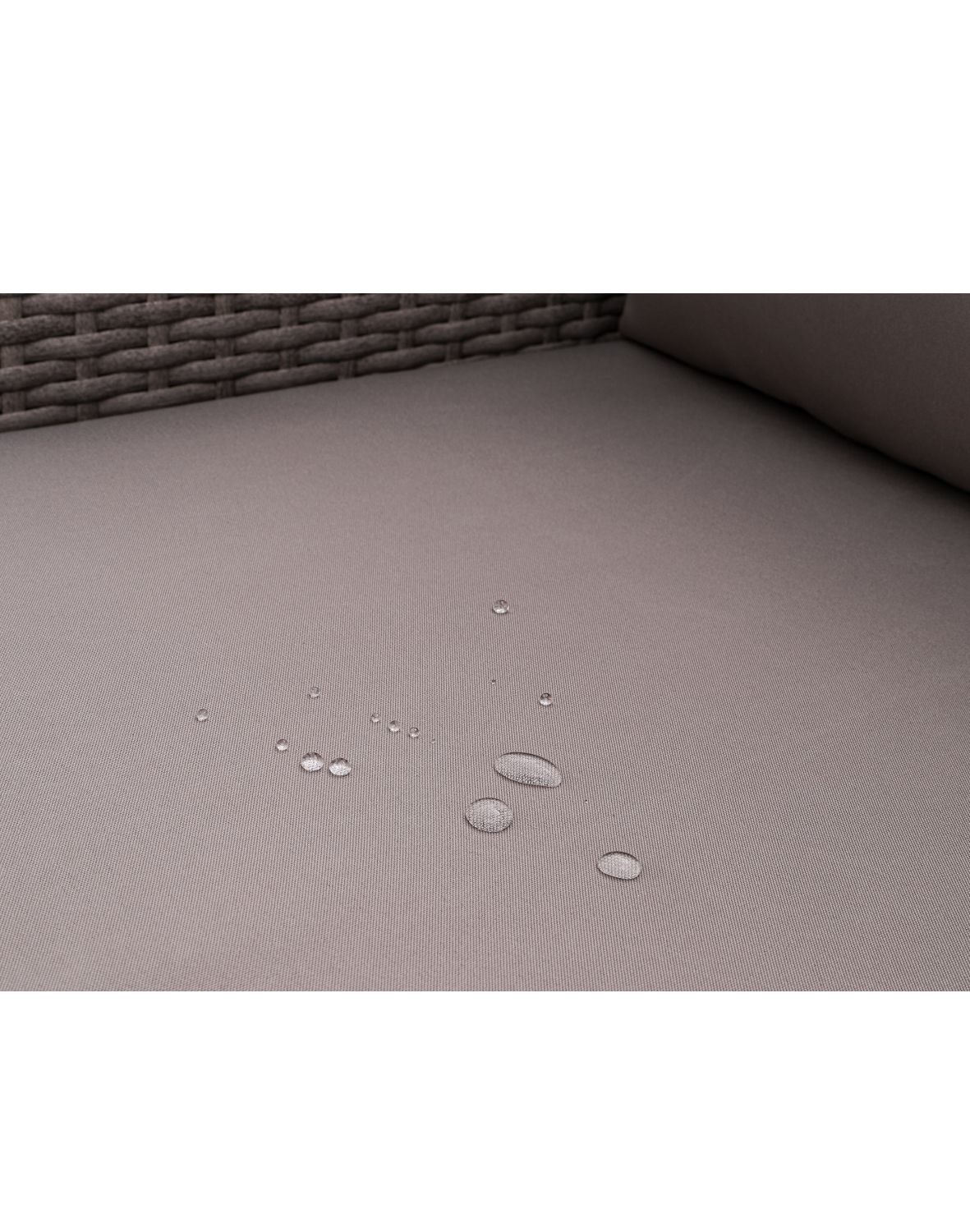 zestaw ogrodowy capri, technorattan, modułowy, brązowo-szary