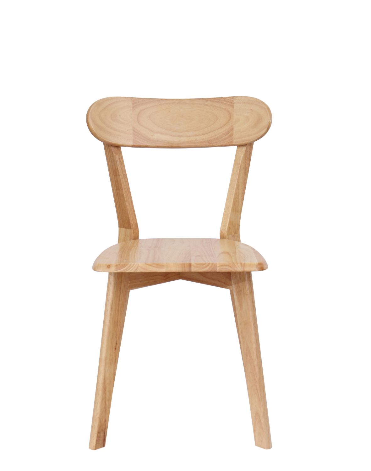 krzesło claro light z litego drewna kauczukowego