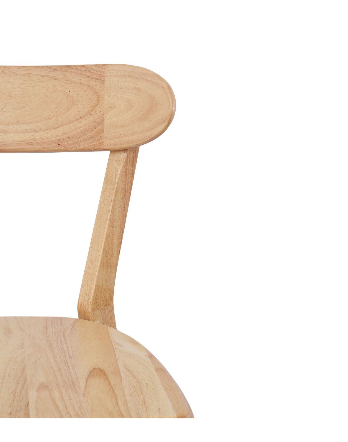 krzesło claro light z litego drewna kauczukowego