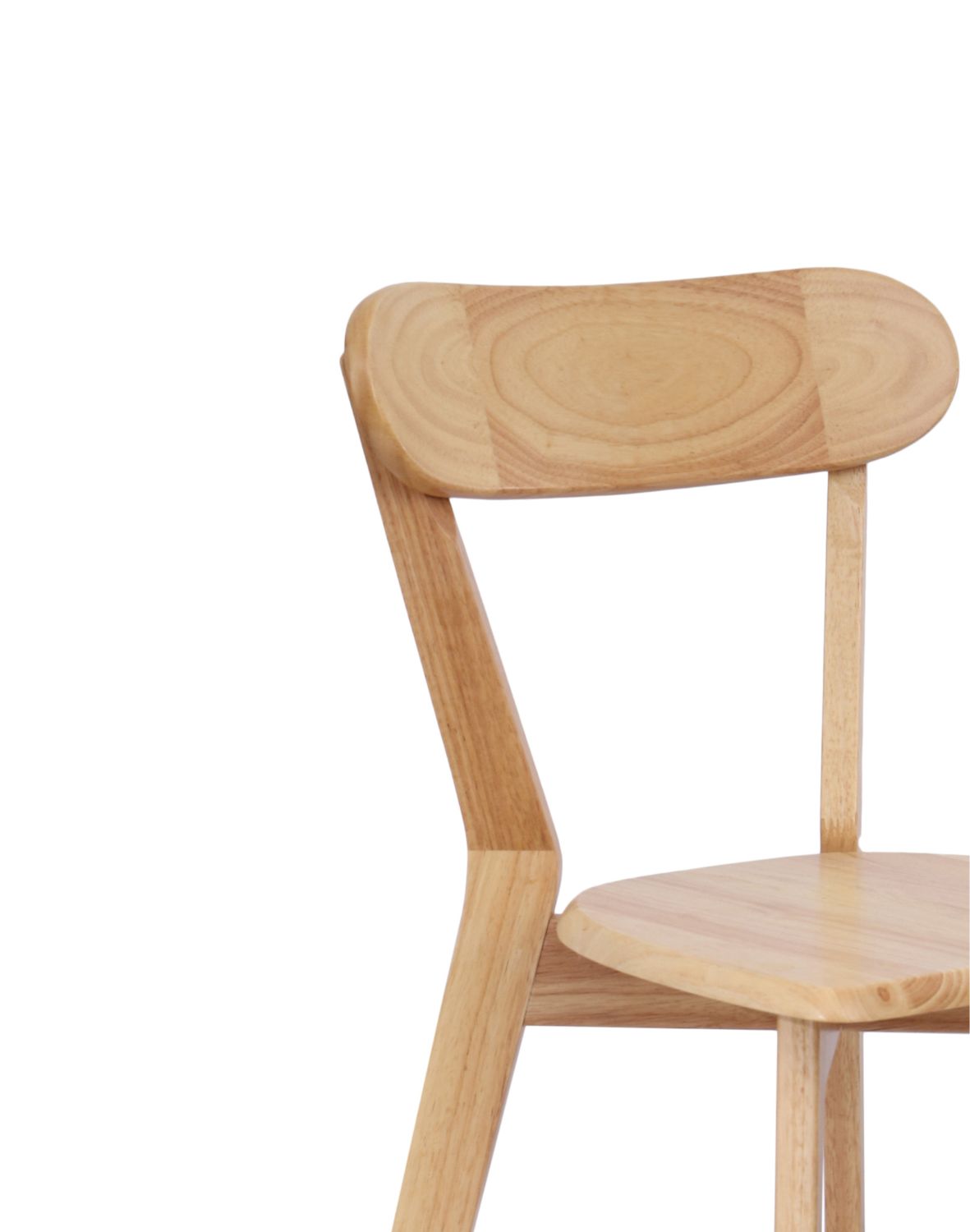 krzesło claro light z litego drewna kauczukowego