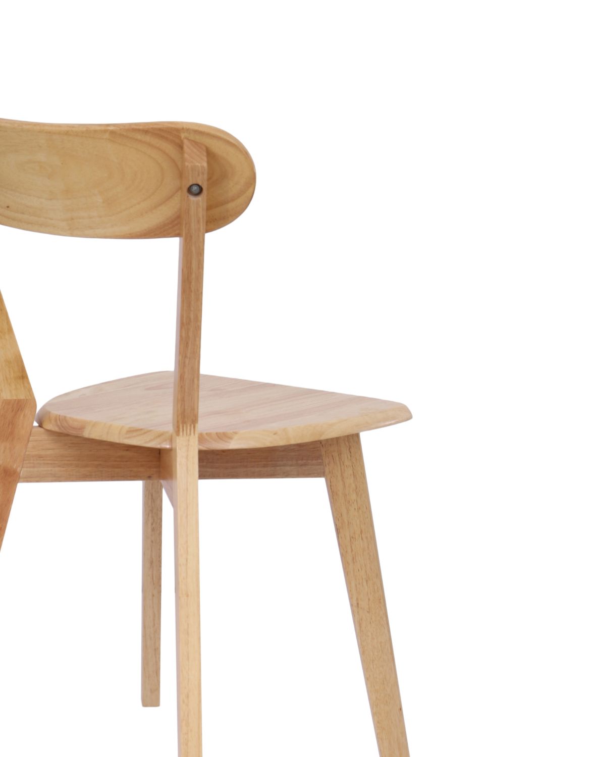 krzesło claro light z litego drewna kauczukowego