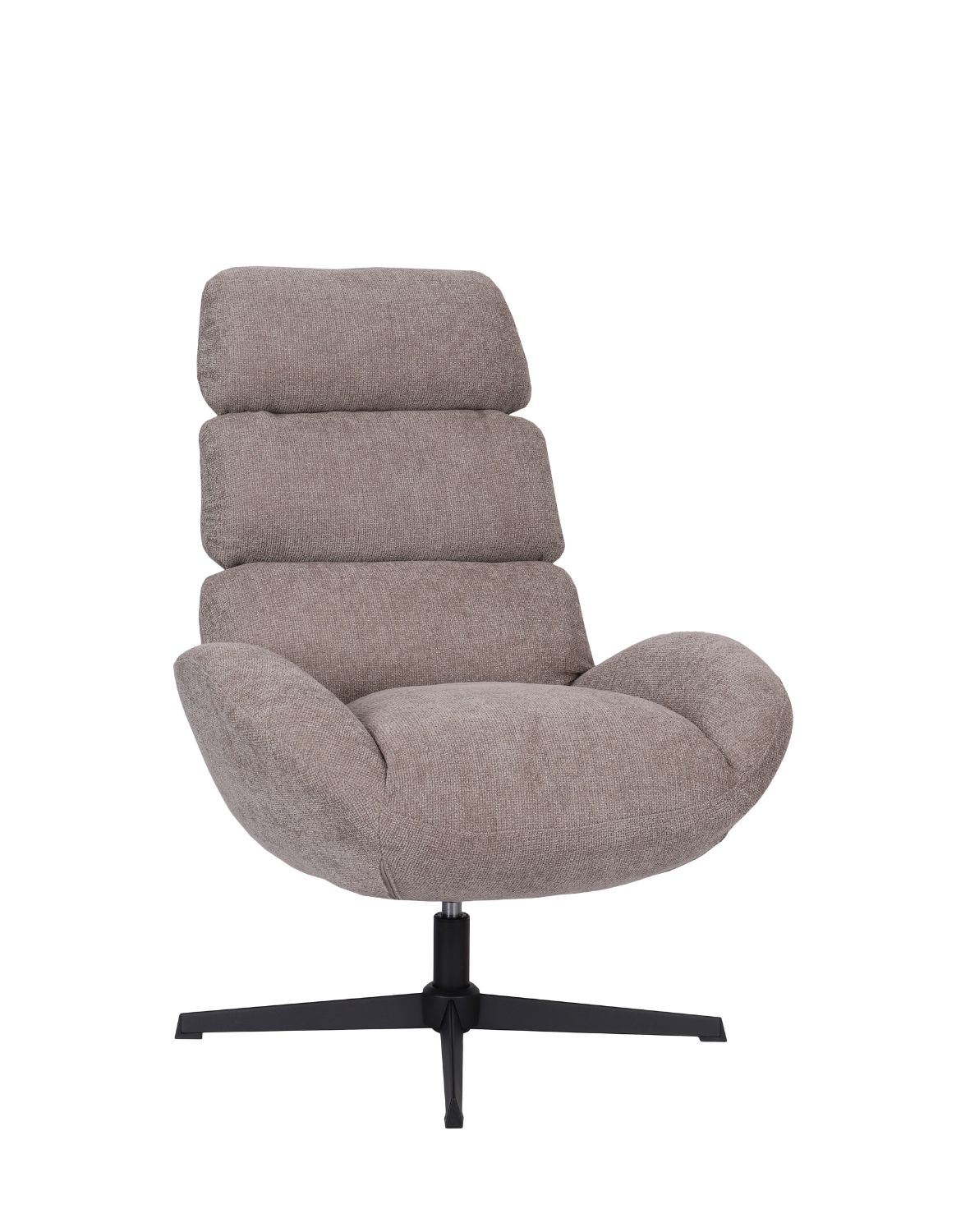 fotel obrotowy cloud z wysokim oparciem, ciemnobeżowy (fs80)