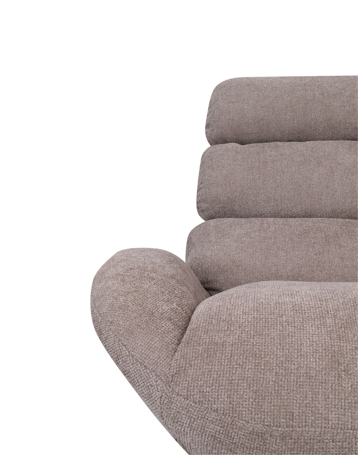 fotel obrotowy cloud z wysokim oparciem, ciemnobeżowy (fs80)