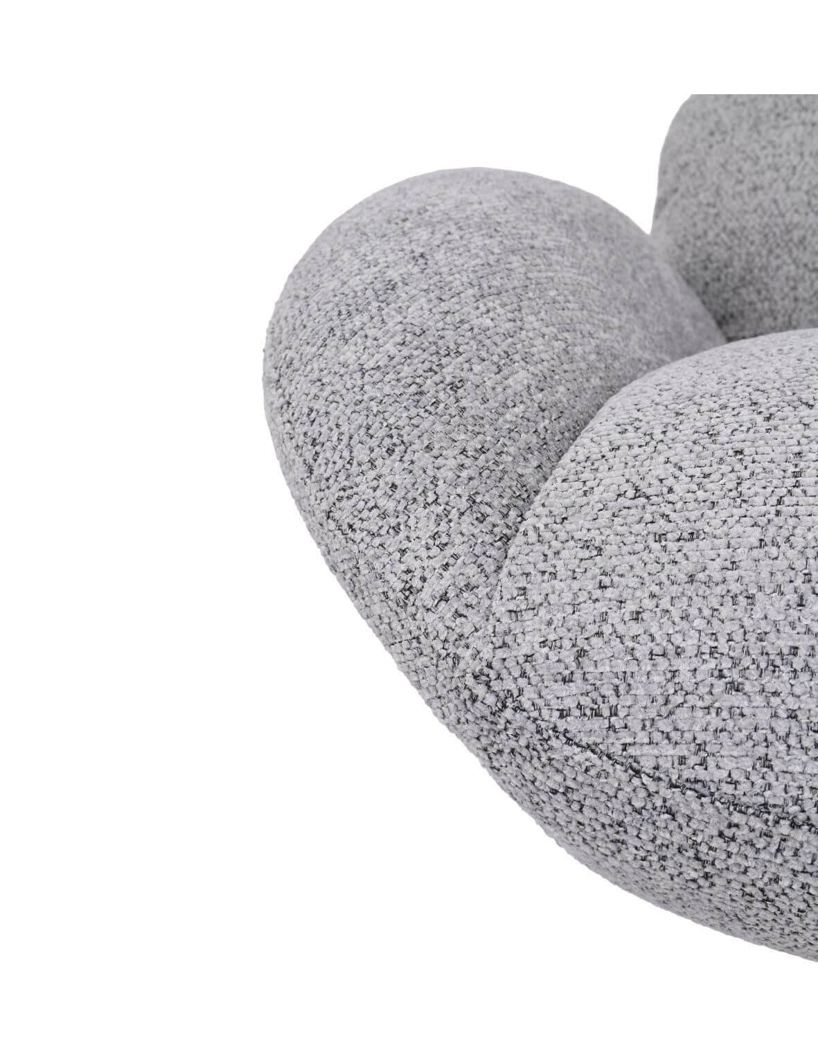 fotel obrotowy cloud z wysokim oparciem, szary