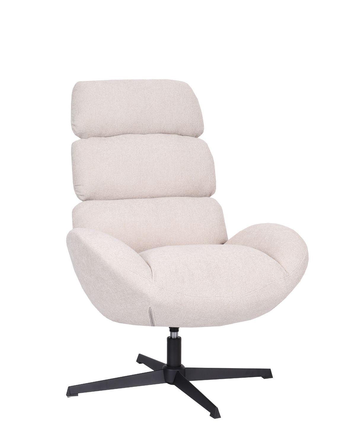 fotel obrotowy cloud z wysokim oparciem, jasnobeżowy (fs80)