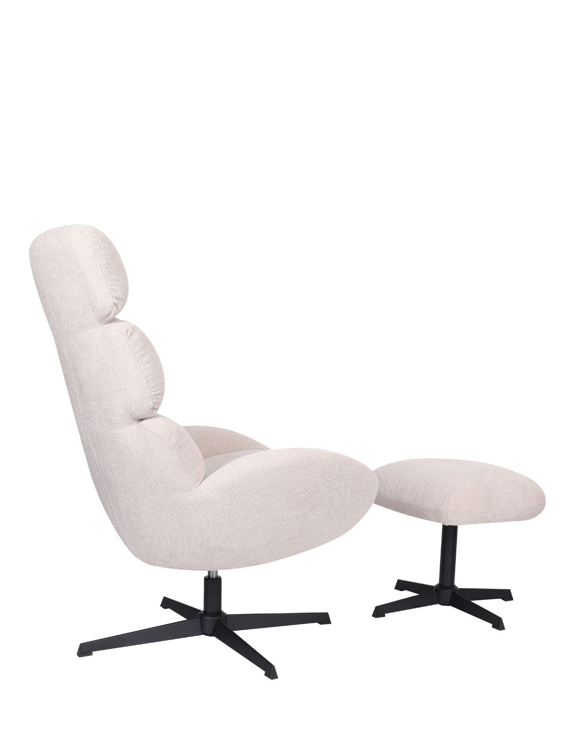 fotel obrotowy cloud z wysokim oparciem, jasnobeżowy