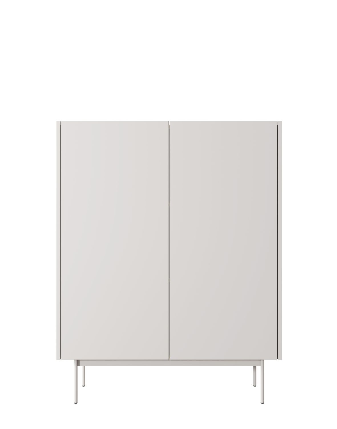 wysoka komoda color kd-97 kaszmirowa/dąb linea