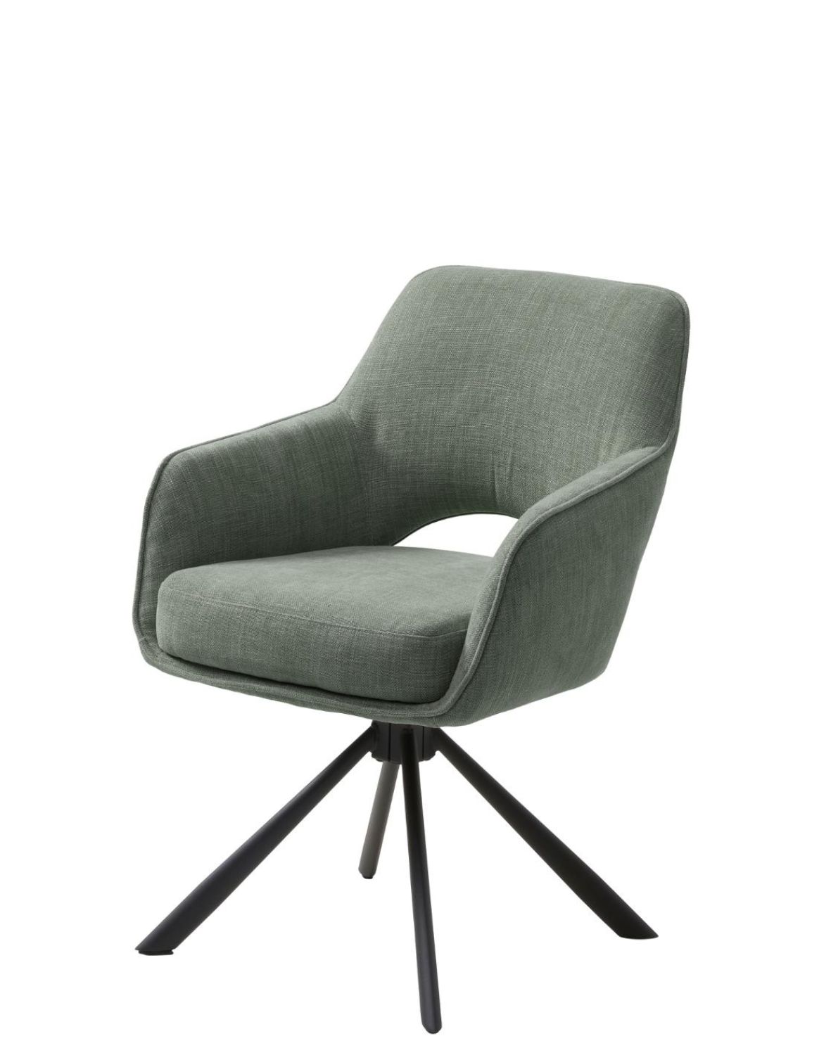 krzesło obrotowe do jadalni cowley, zielone (54900005)