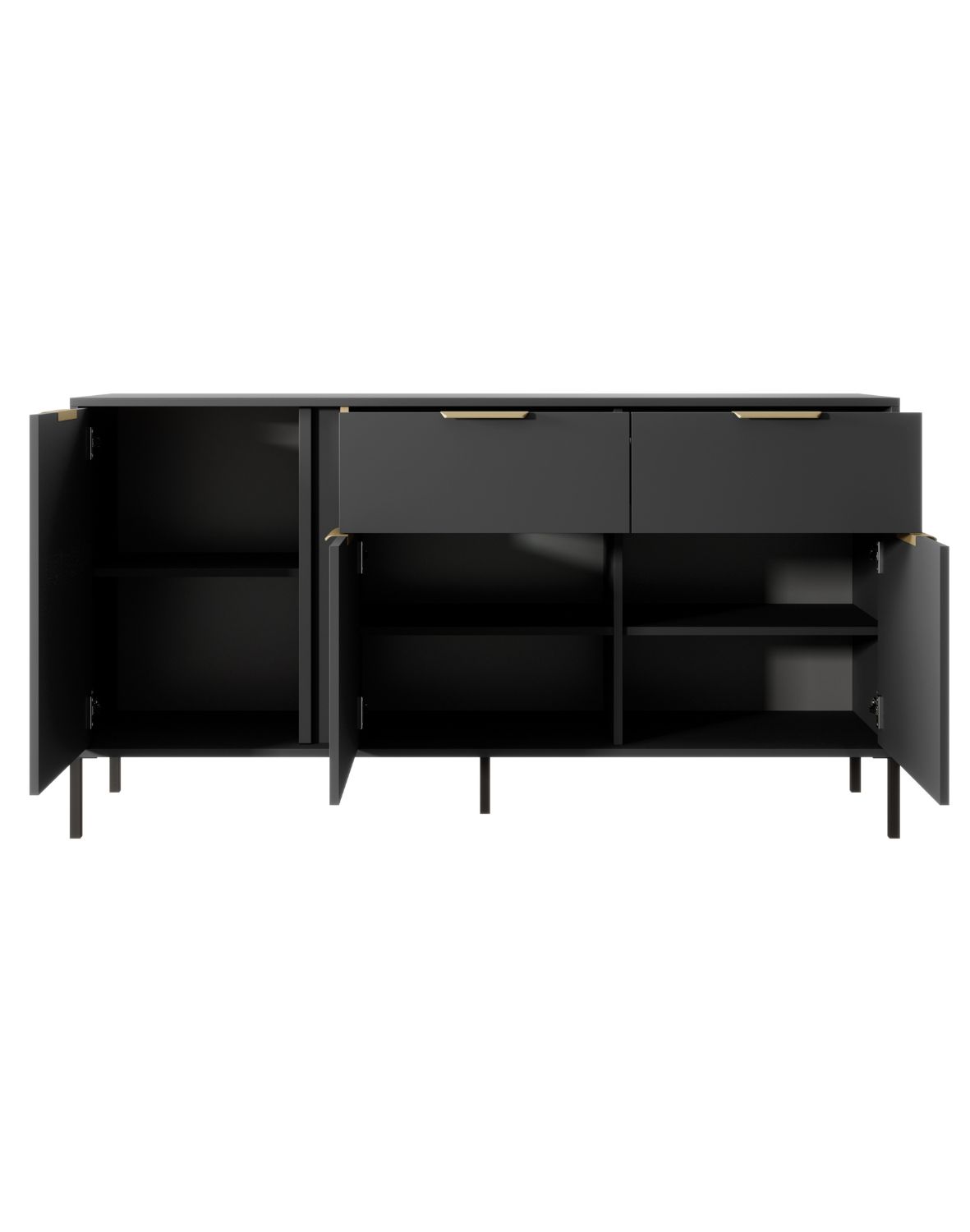 czarna komoda lars b