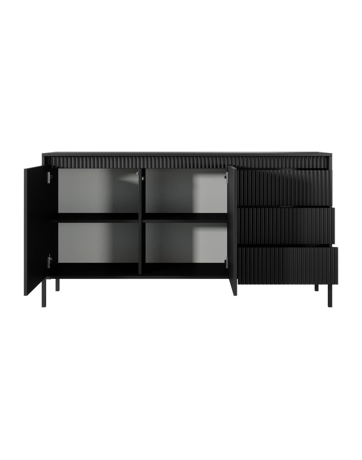 czarna komoda senso b