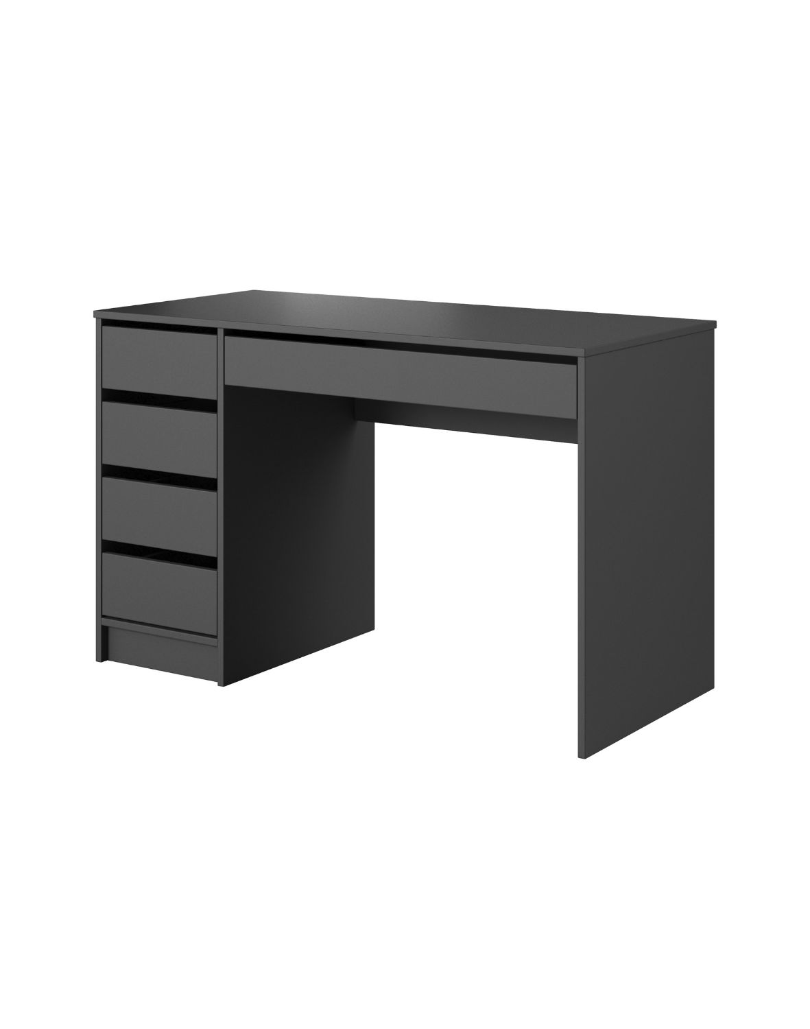 czarne biurko z szufladami ada