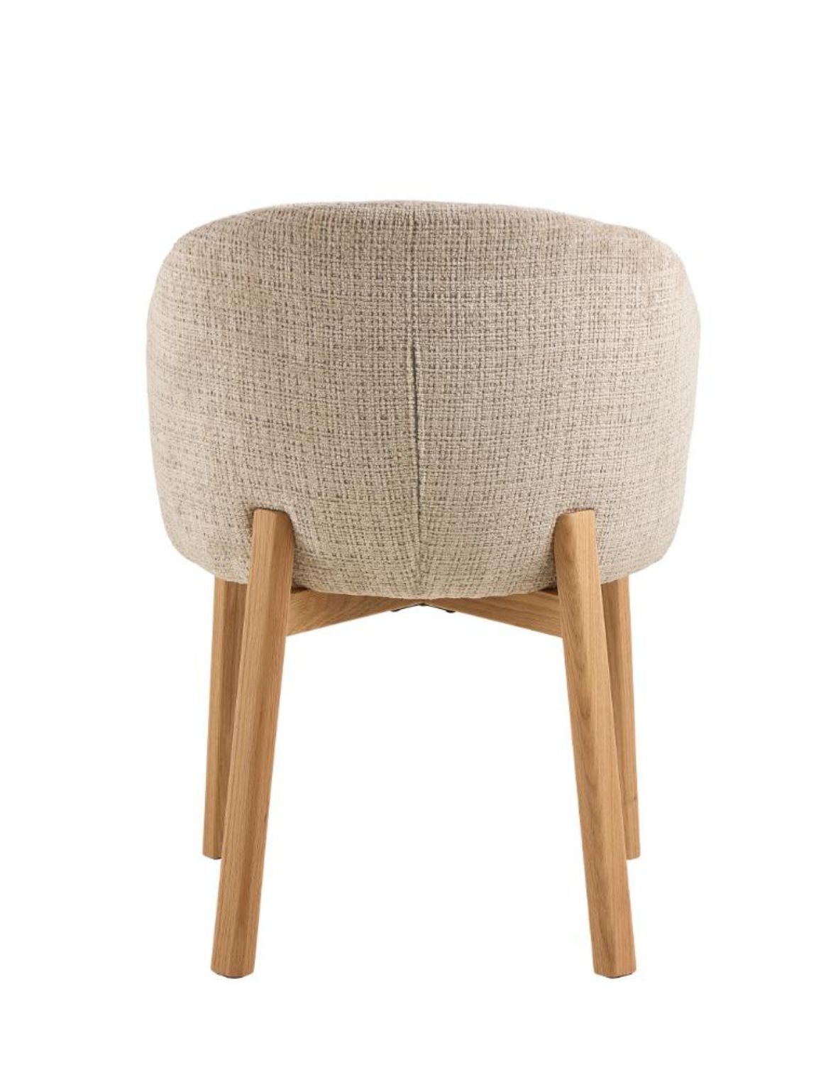 krzesło do jadalni darlene, beżowe, naturalne dębowe nogi (09540)