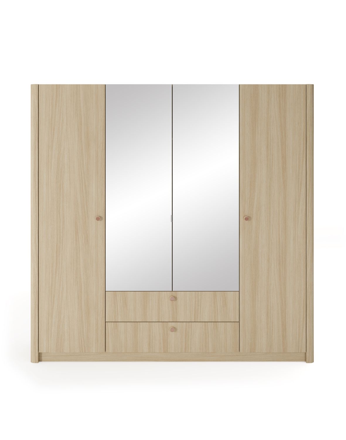 duża szafa czterodrzwiowa z lustrem i szufladami viki