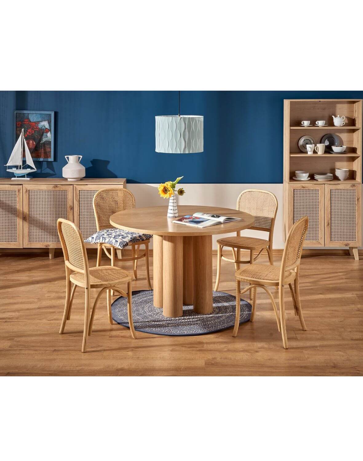 stół okrągły elefante 120 cm, dąb naturalny