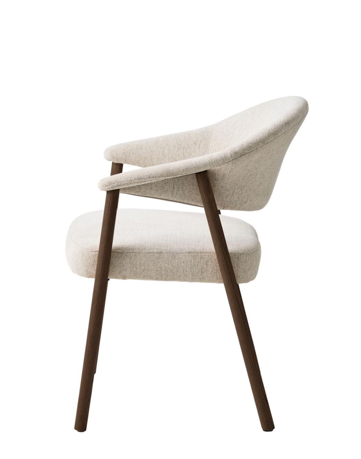 fotel tapicerowany elk, ciemny dąb (56160100)