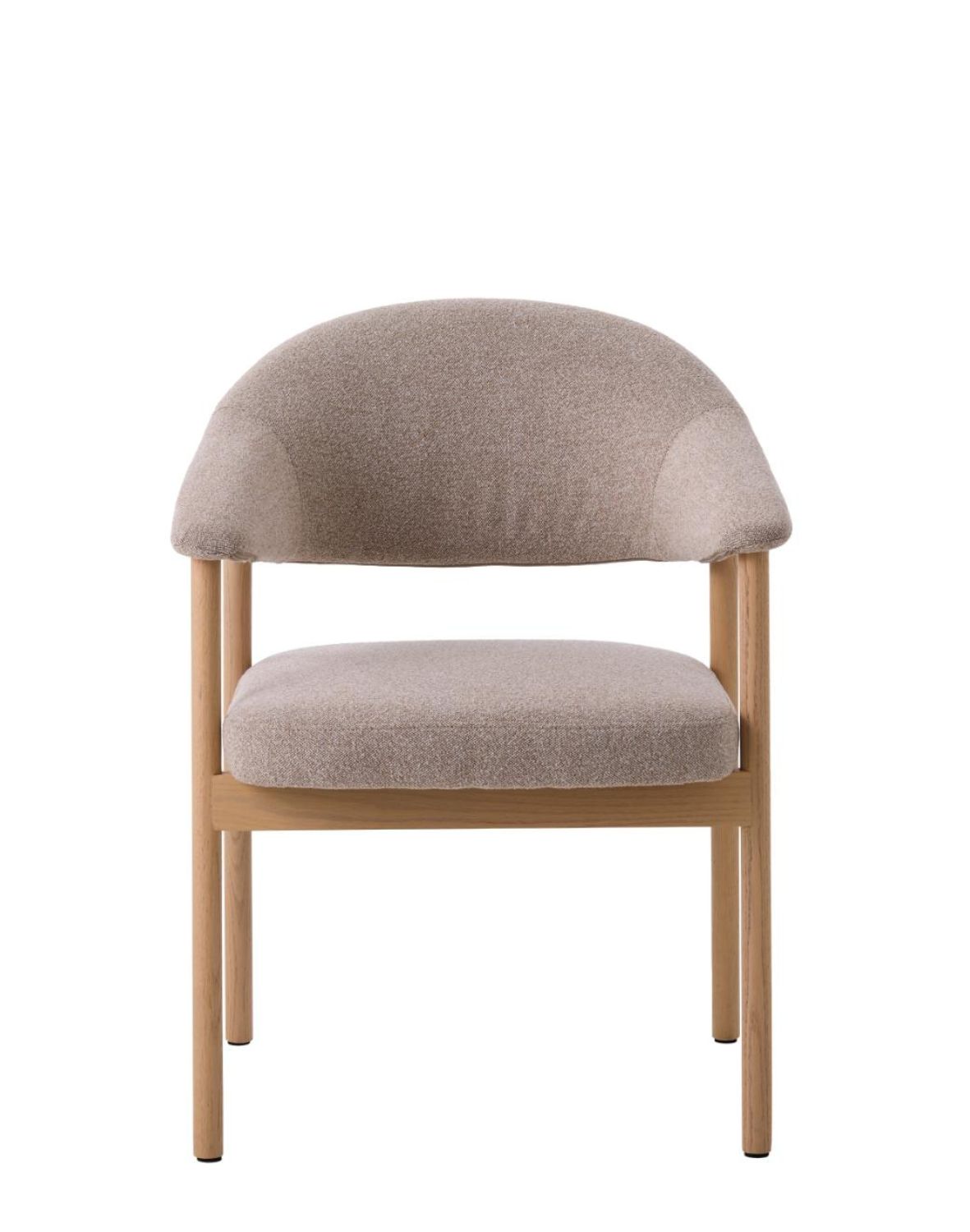 fotel tapicerowany elk, nogi z dębu pigmentowanego na biało (56160301)