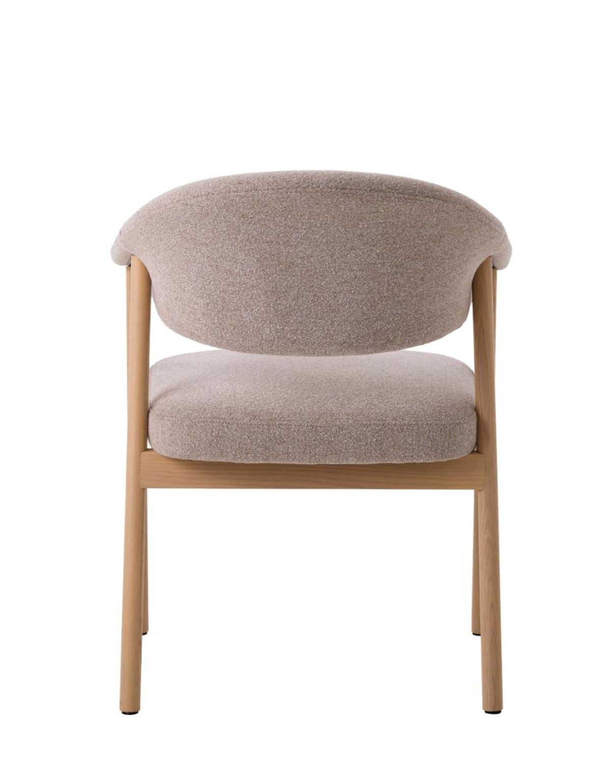 fotel tapicerowany elk, nogi z dębu pigmentowanego na biało (56160301)