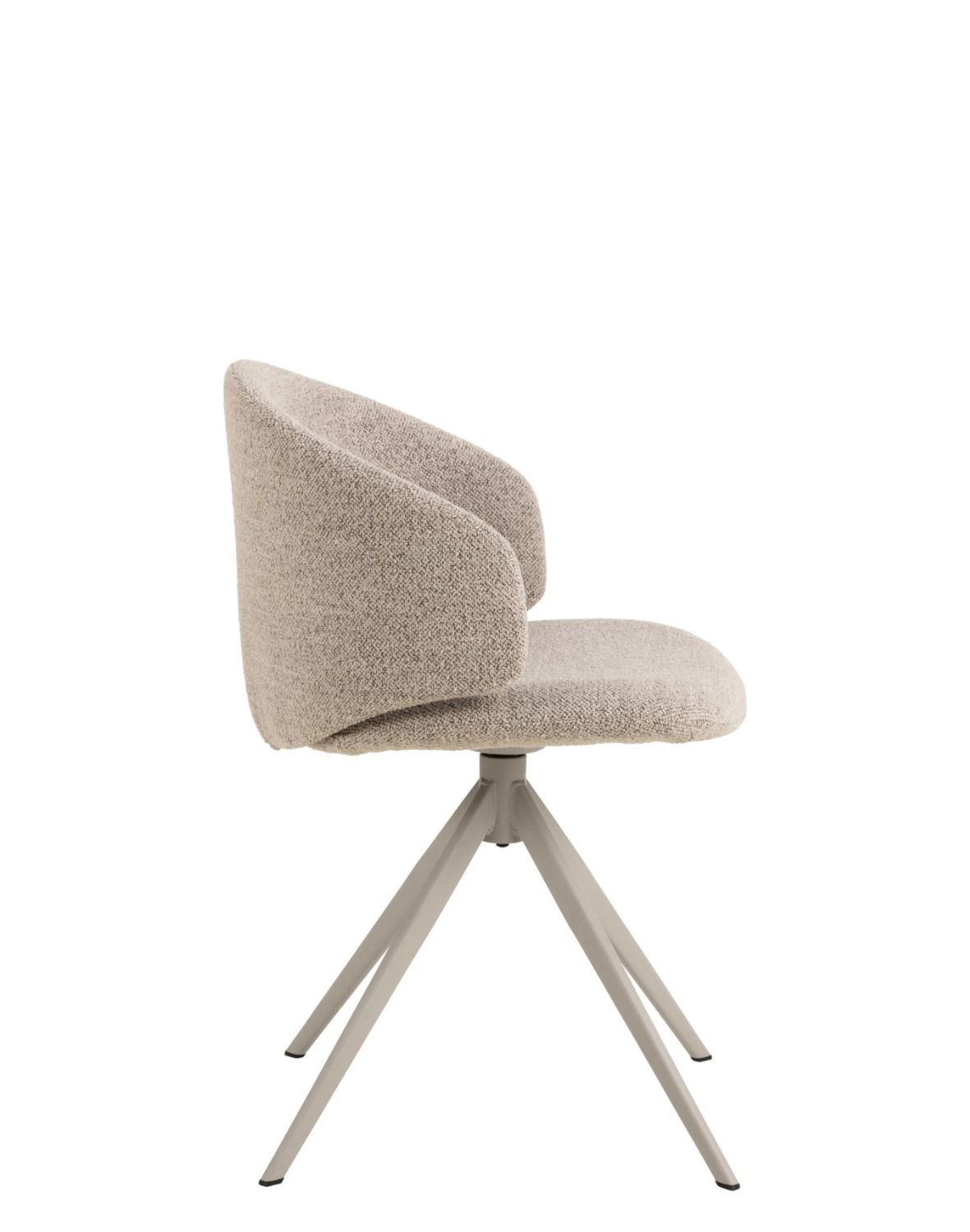 krzesło do jadalni ella, beżowe (09559) z funkcją obrotu