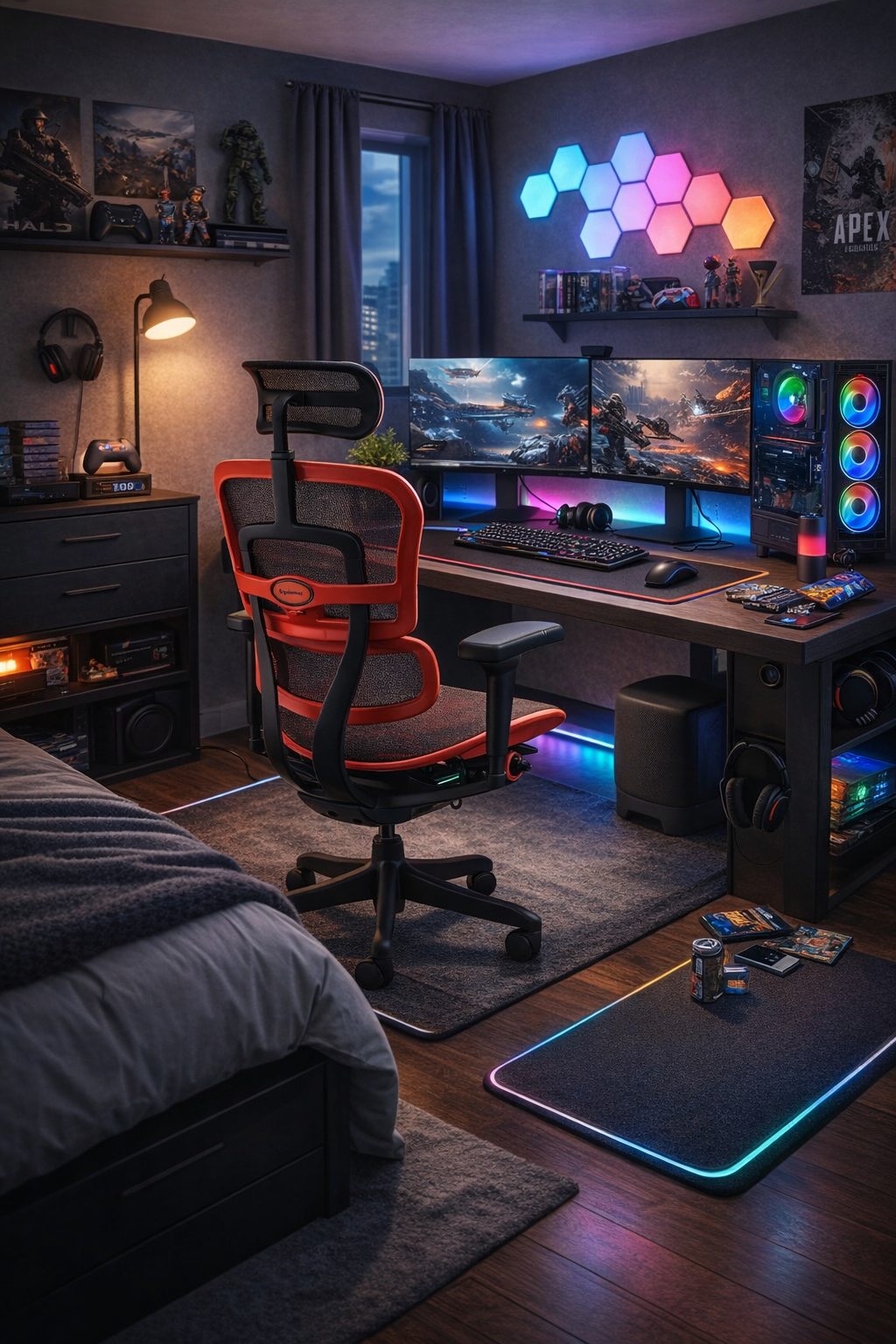 Fotel gamingowy Ergohuman 2 Ultra Equator Red