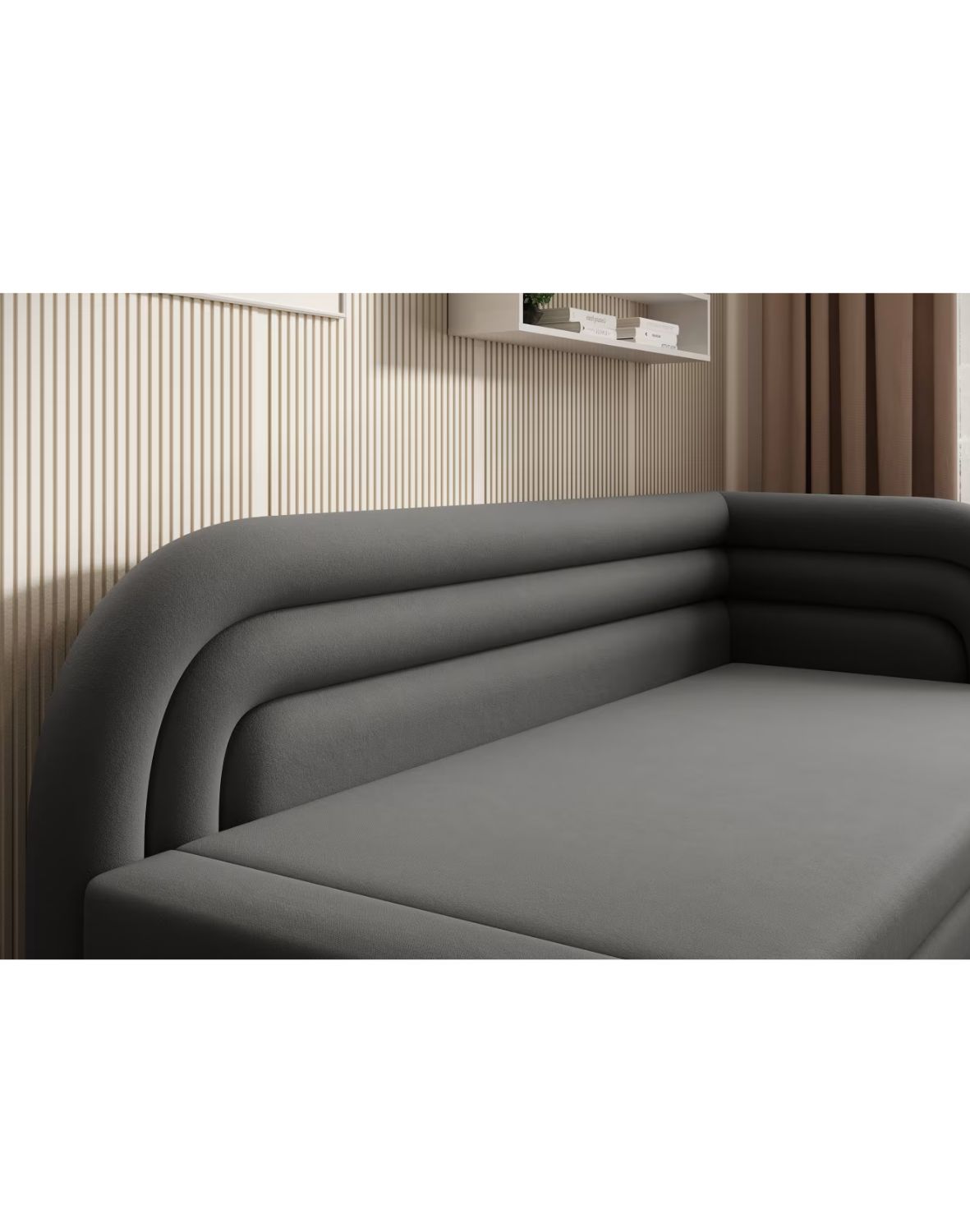 kanapa z funkcją spania fabillo, nowoczesna, wygodna, z pojemnikiem