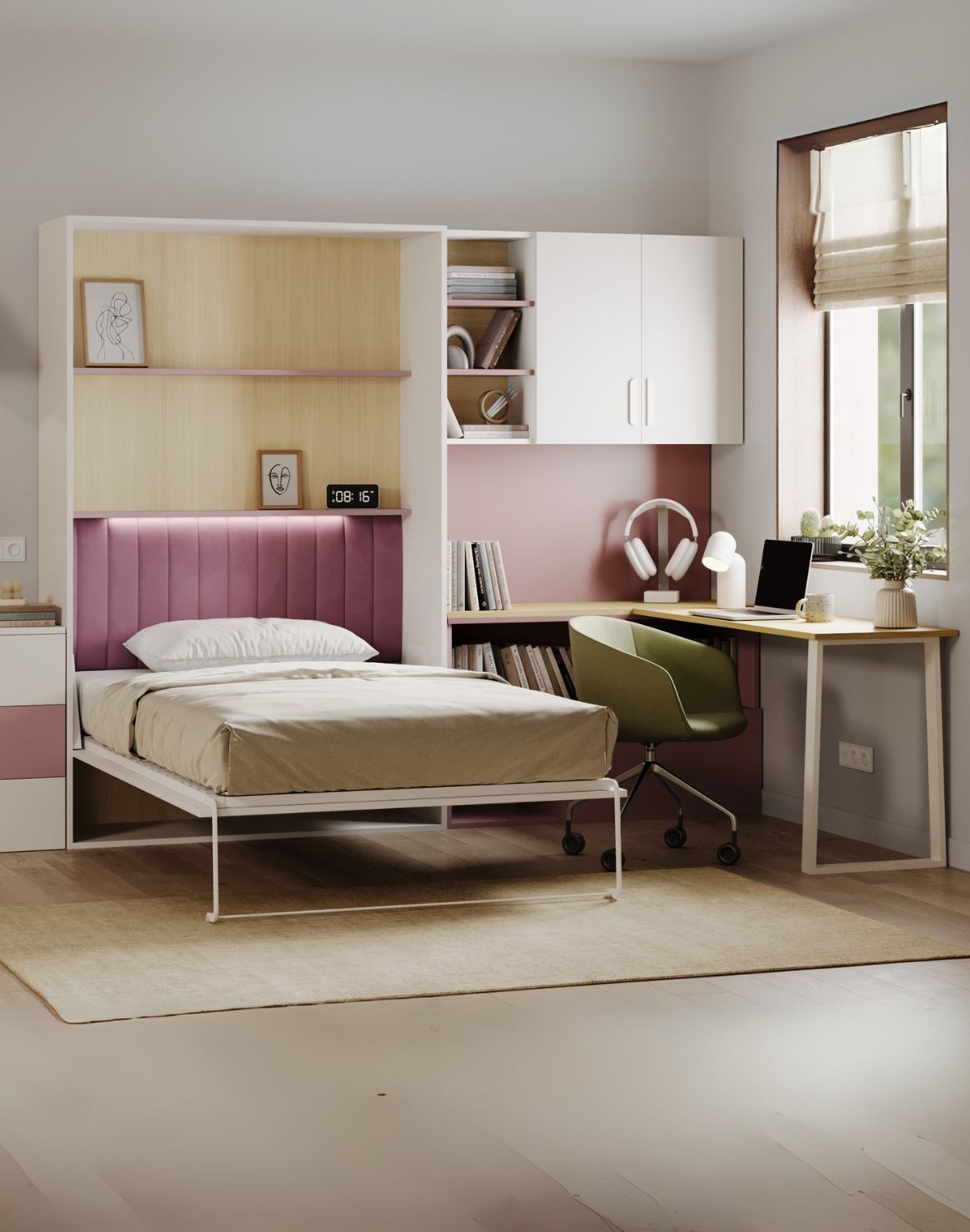 polkotapczan flexi bed lumi antyczna roza