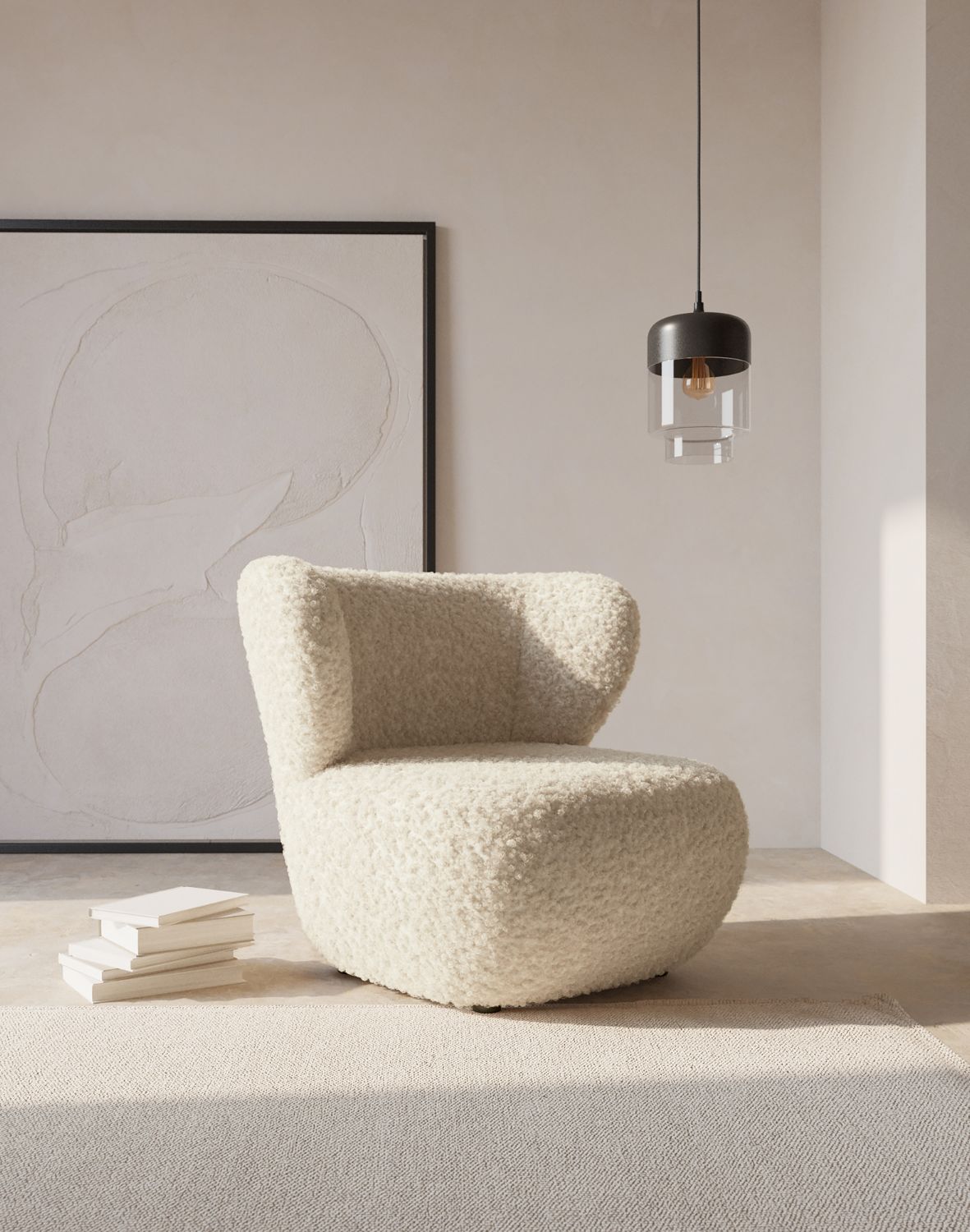 miękki fotel wypoczynkowy biały avis