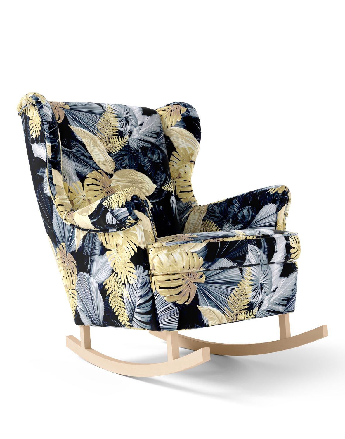 fotel uszak na płozach bujany